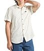 Brixton Charter Short Sleeve Printed Slub Woven Shirt - Image 1