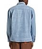 Brixton Long sleeve Relaxed-Fit Overshirt, Color:Blue - Image 2