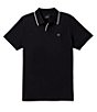 Color:Black - Image 1 - Mod Flex Short Sleeve Polo Shirt