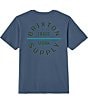 Brixton Oath Logo Short Sleeve Graphic T-Shirt, Color:Harbor Blue/Dark Brown/Teal - Image 1