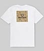 Color:White/Washed Navy/Sepia - Image 1 - Short Sleeve Alpha Square Standard T-Shirt