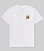 Color:White/Washed Navy/Sepia - Image 2 - Short Sleeve Alpha Square Standard T-Shirt