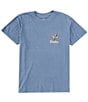 Brixton Short Sleeve Glacier Eagle Graphic T-Shirt, Color:Washed Navy Worn Wash - Image 2