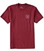 Color:Burgundy - Image 2 - Short-Sleeve Oath V Graphic T-Shirt