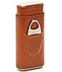 Brouk & Co Ashton 3-Cigar Leather Case with Cutter - Image 3