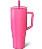 Color:Neon Pink - Image 1 - Era Solid Straw Insulated Tumbler, 40-oz
