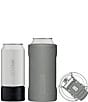 Color:Matte Gray - Image 1 - Hopsulator Trio MUV 3-In-1 (16oz/12oz Cans) Insulated Can Cooler