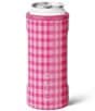 Brumate Pink Gingham Hopsulator Slim 12oz Can Holder - Image 1