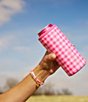 Brumate Pink Gingham Hopsulator Slim 12oz Can Holder - Image 2