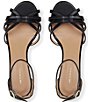 Color:Black - Image 4 - Felicity Leather Ankle Strap Dress Sandals