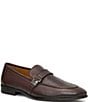 Color:Brown - Image 1 - Men's Arlo Leather Side Buckle Loafers