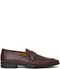 Color:Brown - Image 2 - Men's Arlo Leather Side Buckle Loafers