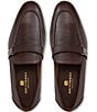 Color:Brown - Image 4 - Men's Arlo Leather Side Buckle Loafers