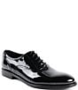 Color:Black Patent - Image 1 - Men's Arno Sera Patent Leather Plain-Toe Balmoral Oxfords