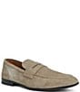 Color:Sand - Image 1 - Men's Lastra Suede Penny Loafers