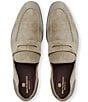 Color:Sand - Image 4 - Men's Lastra Suede Penny Loafers