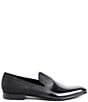 Color:Black - Image 2 - Men's Monet Suede And Patent Smoking Slippers