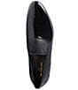 Color:Black - Image 4 - Men's Monet Suede And Patent Smoking Slippers