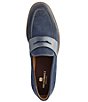 Color:Navy - Image 4 - Men's Sanna Water Repellent Suede Penny Loafers