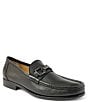 Color:Black - Image 1 - Men's Trieste Bit Detail Leather Slip-On Loafers