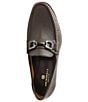 Color:Dark Brown - Image 4 - Men's Trieste Bit Detail Leather Slip-On Loafers