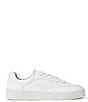 Color:White - Image 2 - Paola Leather Lace-Up Sneakers