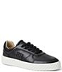 Color:Black - Image 1 - Paola Leather Lace-Up Sneakers