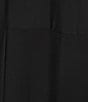 Color:Black - Image 3 - Atticus Jersey Cowl Neck Cap Sleeve Shark-Bite Hem Pocketed Dress
