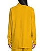Bryn Walker Bates Cotton Jacquard Point Collar Long Sleeve Button Front Shirt, Color:Dandelion - Image 2