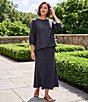 Bryn Walker Bias Light Linen A-Line Pull-On Long Coordinating Skirt - Image 5