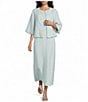 Bryn Walker Calla Linen Round Neck Elbow Sleeve Jacket - Image 3