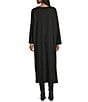 Bryn Walker Connor Ponti Round Neck Long Sleeve A-Line Dress, Color:Black - Image 2