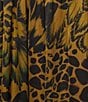 Bryn Walker Coordinating Osca Feather Print Elastic Waist Wide-Leg Pull-On Pants - Image 4