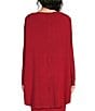 Bryn Walker Dimitri Grey French Terry Draped Neck Long Dolman Sleeve Oversized Coordinating Tunic - Image 6