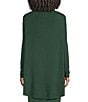 Bryn Walker Dimitri Grey French Terry Draped Neck Long Dolman Sleeve Oversized Coordinating Tunic - Image 2