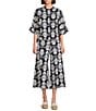 Bryn Walker Ella Tulum Print Wide Leg Crop Pants - Image 3