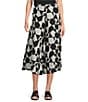 Bryn Walker Ella Woven Prisma Print Wide-Leg Pull-On Coordinating Crop Pants, Color:Cream - Image 1