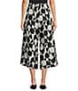 Bryn Walker Ella Woven Prisma Print Wide-Leg Pull-On Coordinating Crop Pants, Color:Cream - Image 2