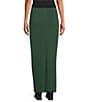 Bryn Walker Grey French Terry Slim Pull-On Pencil Coordinating Skirt - Image 2