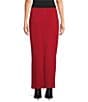 Bryn Walker Grey French Terry Slim Pull-On Pencil Coordinating Skirt - Image 6