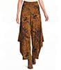 Bryn Walker Hamish Encanto Print Draping Side Peaks Pull-On Pants - Image 1