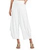 Bryn Walker Hamish Stretch Cotton Jersey Flat Waistband Drape Pants - Image 1