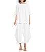 Bryn Walker Hamish Stretch Cotton Jersey Flat Waistband Drape Pants - Image 3