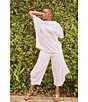 Bryn Walker Hamish Stretch Cotton Jersey Flat Waistband Drape Pants - Image 5