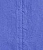 Bryn Walker Josie Light Linen Round Neck 3/4 Sleeve Ruched Tie Coordinating Tunic, Color:Lisianthus - Image 4