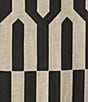 Color:Tapioca - Image 4 - Keaton Linen Geo Stripe Print Mandarin Collar Cap Sleeve Button-Front Midi Vest