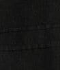 Color:Black - Image 4 - Light Linen Crew Neck 3/4 Sleeve Pintuck Shirt