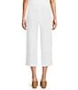 Bryn Walker Light Linen Slim Straight Leg Pull-On Capri Pants - Image 2