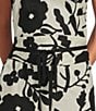 Bryn Walker Linen Blend Printed Tie Wrap Belt - Image 3