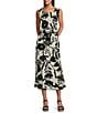 Bryn Walker Linen Blend Printed Tie Wrap Belt - Image 5